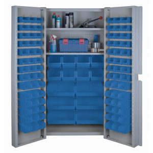 Deep Door Combination Cabinets, 38" W x 24" D x 72" H, Grey