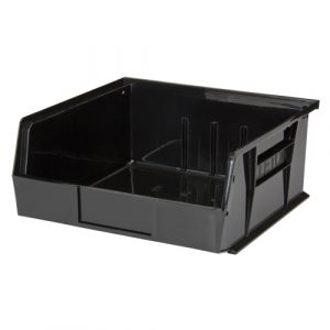 Stack & Hang Bin, 11" W x 5" H x 10-7/8" D, Black