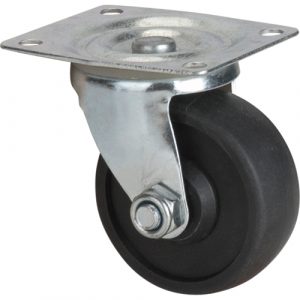 Caster, Swivel, 3" (76 mm), Polyolefin, 250 lbs. (113 kg.)