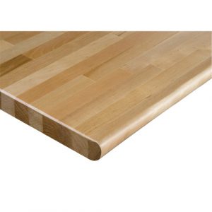 Hardwood Workbench Top, 60" W x 36" D, Bullnose Edge, 1-1/4" Thick