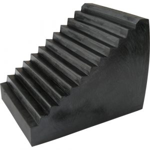 Wheel Chock, 9-1/2" x 6-1/2" x 7-1/2", Black