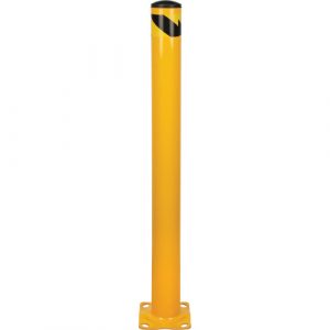 Bollard, Steel, 48" H x 4-1/2" W, Yellow