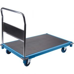 Institutional Platform Trucks, 48" L x 30" W, 1000 lbs. Capacity, Rubber Casters