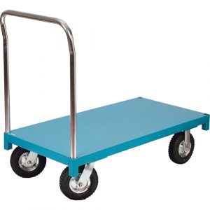 Platform Truck, 48" L x 24" W, 1000 lbs. Capacity, Pneumatic Casters