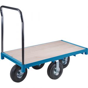 Heavy-Duty Platform Truck, 96" L x 48" W, 1200 lbs. Capacity, Pneumatic Casters