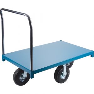 Heavy-Duty Platform Truck, 96" L x 48" W, 1200 lbs. Capacity, Pneumatic Casters