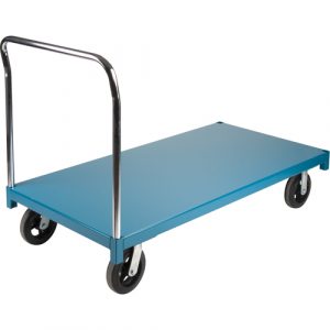 Heavy-Duty Platform Truck, 60" L x 30" W, 2000 lbs. Capacity, Rubber Casters