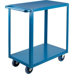 Heavy-Duty Shelf Carts, 2 Tiers, 18" W x 36" H x 33" D, 1200 lbs. Capacity