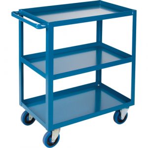Heavy-Duty Shelf Carts, 3 Tiers, 18" W x 36" H x 33" D, 1200 lbs. Capacity
