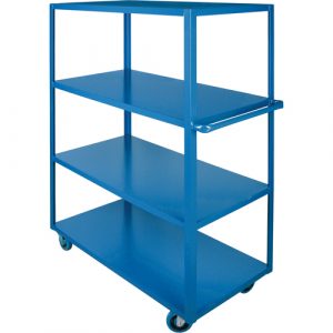 Heavy-Duty Shelf Carts, 4 Tiers, 24" W x 61" H x 48" D, 1200 lbs. Capacity