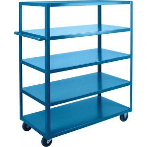 Heavy-Duty Shelf Carts, 5 Tiers, 24" W x 61" H x 48" D, 1200 lbs. Capacity