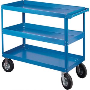 Shelf Carts , 3 Tiers, 24" W x 52" H x 48" D, 900 lbs. Capacity