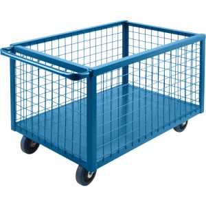 Wire Mesh Box Truck, Steel, 39" L x 24" W x 31.5" H, 12 cu. ft. Volume, 1200 lbs. Capacity