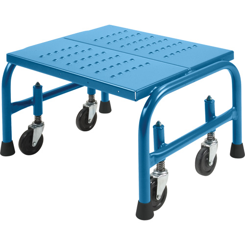 Rolling Step Stand 24 X 16 X 12, 1 Steps, 24" Step Width, 12" Platform Height, Steel