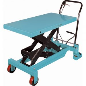 Heavy-Duty Hydraulic Scissor Lift Table, 40" L x 20-1/8" W, Steel, 2200 lbs. Capacity