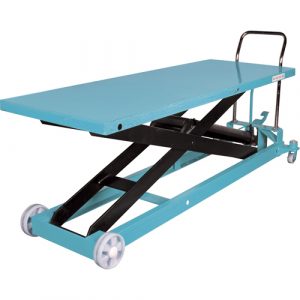 Heavy-Duty Hydraulic Scissor Lift Table, 80-1/8" L x 29-1/2" W, Steel, 2200 lbs. Capacity