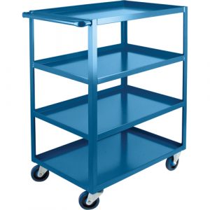 Heavy-Duty Shelf Carts, 4 Tiers, 24" W x 48" H x 51" D, 1200 lbs. Capacity