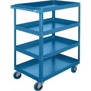 Shelf Carts , 4 Tiers, 24" W x 61" H x 48" D, 900 lbs. Capacity