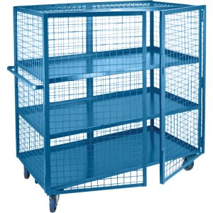 Security Trucks, Steel, 26" x 62-1/2" x 39", 2400 lbs. Capacity