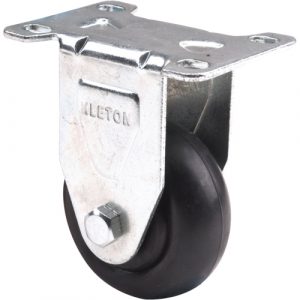 Caster, Rigid, 3" (76 mm), Polyolefin, 250 lbs. (113 kg.)