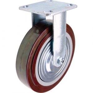 Caster, Rigid, 8" (203.2 mm), Polyurethane, 1000 lbs. (453.6 kg.)