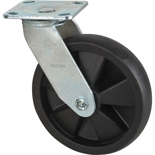 Hi-Temp Caster, Swivel, 8" (203.2 mm), Nylon, 1000 lbs. (453 kg.)