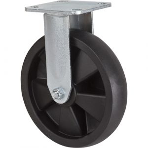 Hi-Temp Caster, Rigid, 8" (203.2 mm), Nylon, 1000 lbs. (453 kg.)