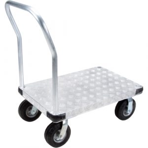 Aluminum Platform Truck, 24" W x 36" L, 1100 lbs. Cap., Flat Free Wheels