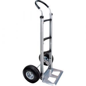Knocked Down Hand Truck, Continuous Handle, Aluminum, 52" Height, 500 lbs. Capacity
