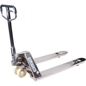 Hydraulic Pallet Truck, Stainless Steel, 48" L x 27" W, 5500 lbs. Capacity
