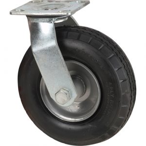 Pneumatic Casters, Swivel, 8" (203.2 mm), Pneumatic, 350 lbs. (158.8 kg.)