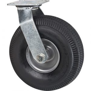 Heavy-Duty Platform Truck - Replacement Casters, Swivel, 10" (254 mm), Pneumatic, 400 lbs. (181 kg.)