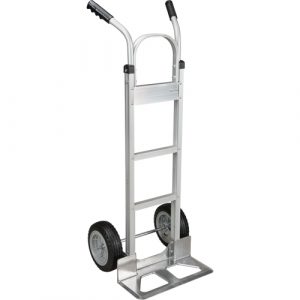 Knocked Down Hand Truck, Dual Handle, Aluminum, 52" Height, 500 lbs. Capacity
