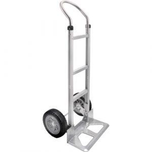 Knocked Down Hand Truck, Continuous Handle, Aluminum, 48" Height, 500 lbs. Capacity
