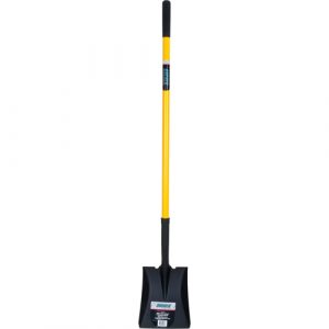 Square Point Shovels, Fibreglass, Tempered Steel Blade, Straight Handle, 48" Long