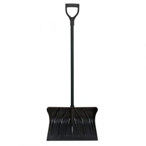 Poly Snow Shovel, Polypropylene Blade, 19-3/4" Wide, D-Grip Handle