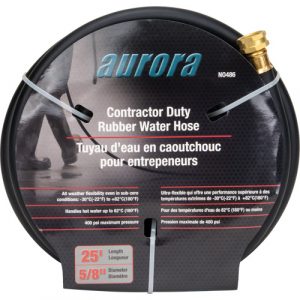 Contractor Duty Rubber Hose, Rubber, 5/8" dia. x 25'