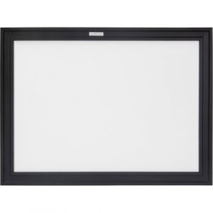 Black MDF Frame Whiteboard, Dry-Erase/Magnetic, 24" W x 18" H