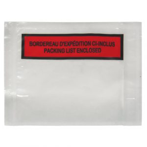 Packing List Envelope, 4-1/2" L x 5-1/2" W, Backloading Style
