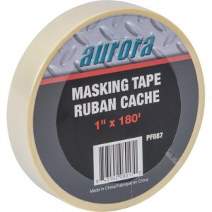 General Purpose Masking Tape, 24 mm (1") W x 55 m (180') L, Beige