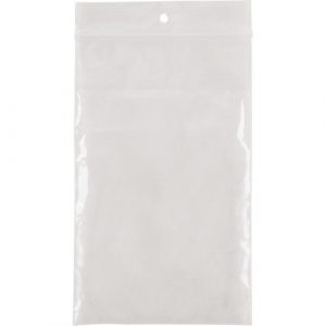 Poly Bags, Reclosable, 5" x 3", 4 mils