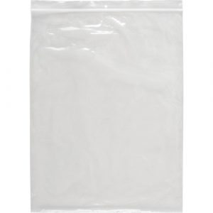Poly Bags, Reclosable, 13" x 10", 2 mils