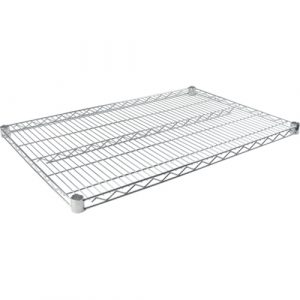 Standard-Duty Chromate Wire Shelf, 48" W x 18" D, 500 lbs. Capacity
