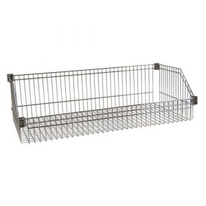 Wire Basket Shelf, 24" W x 48" D, 400 lbs. Capacity