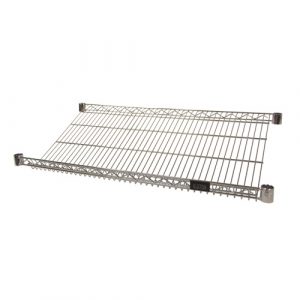 Wire Slanted Shelf, 24" W x 48" D, 400 lbs. Capacity