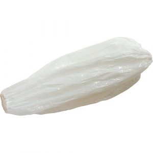 Disposable Sleeves, 18" long, Polyethylene, White