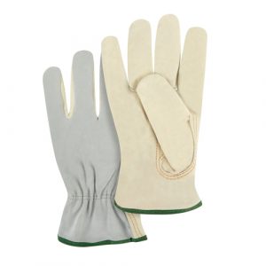 Split Back Driver's Gloves, Medium, Grain Cowhide Palm