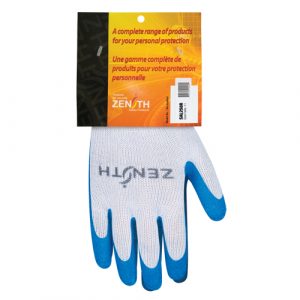Natural Rubber Seamless Knit Coated Gloves, 2X-Large, Rubber Latex Coating, 10 Gauge, Polyester/Cotton Shell