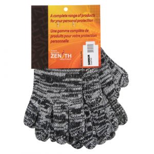 Dotted String Knit Gloves, Poly/Cotton, Single Sided, 7 Gauge, Small