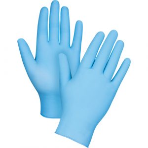 Vending Pack Disposable Gloves, Large, Nitrile, 4.5-mil, Powder-Free, Blue